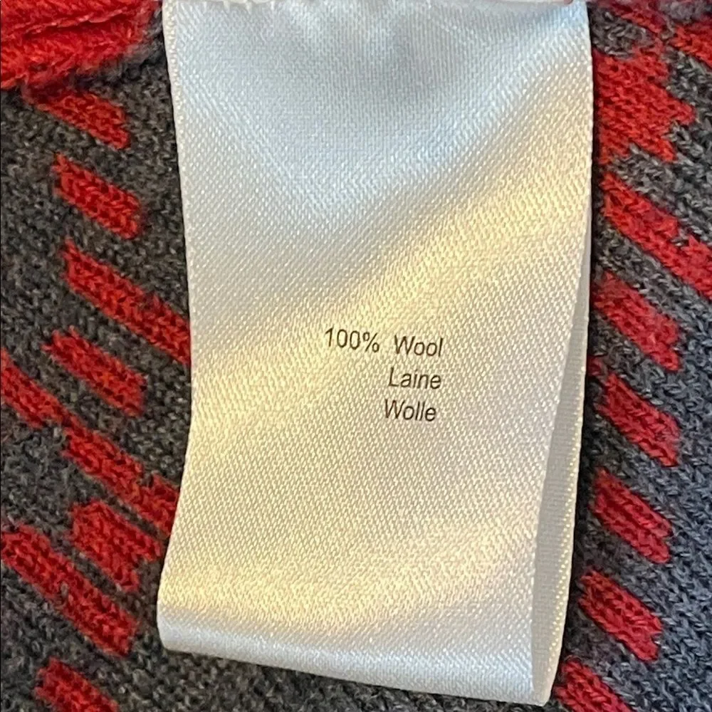 Krimson Klover Red 100% Wool Cardigan Sz S Bella Swan Preppy Rory Y2K Flaws